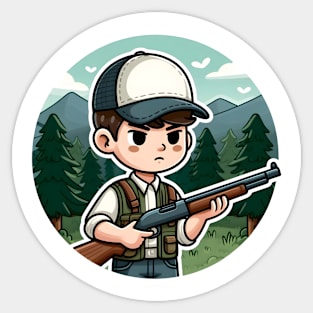 Hunter Boy Sticker